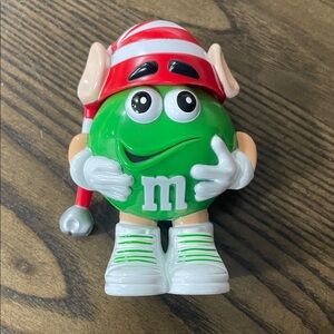 Collectible Green M&M Elf Christmas Character Toy